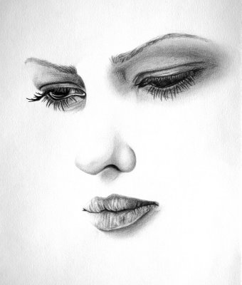 Drawing Of A Womans Face at PaintingValley.com | Explore collection of ...