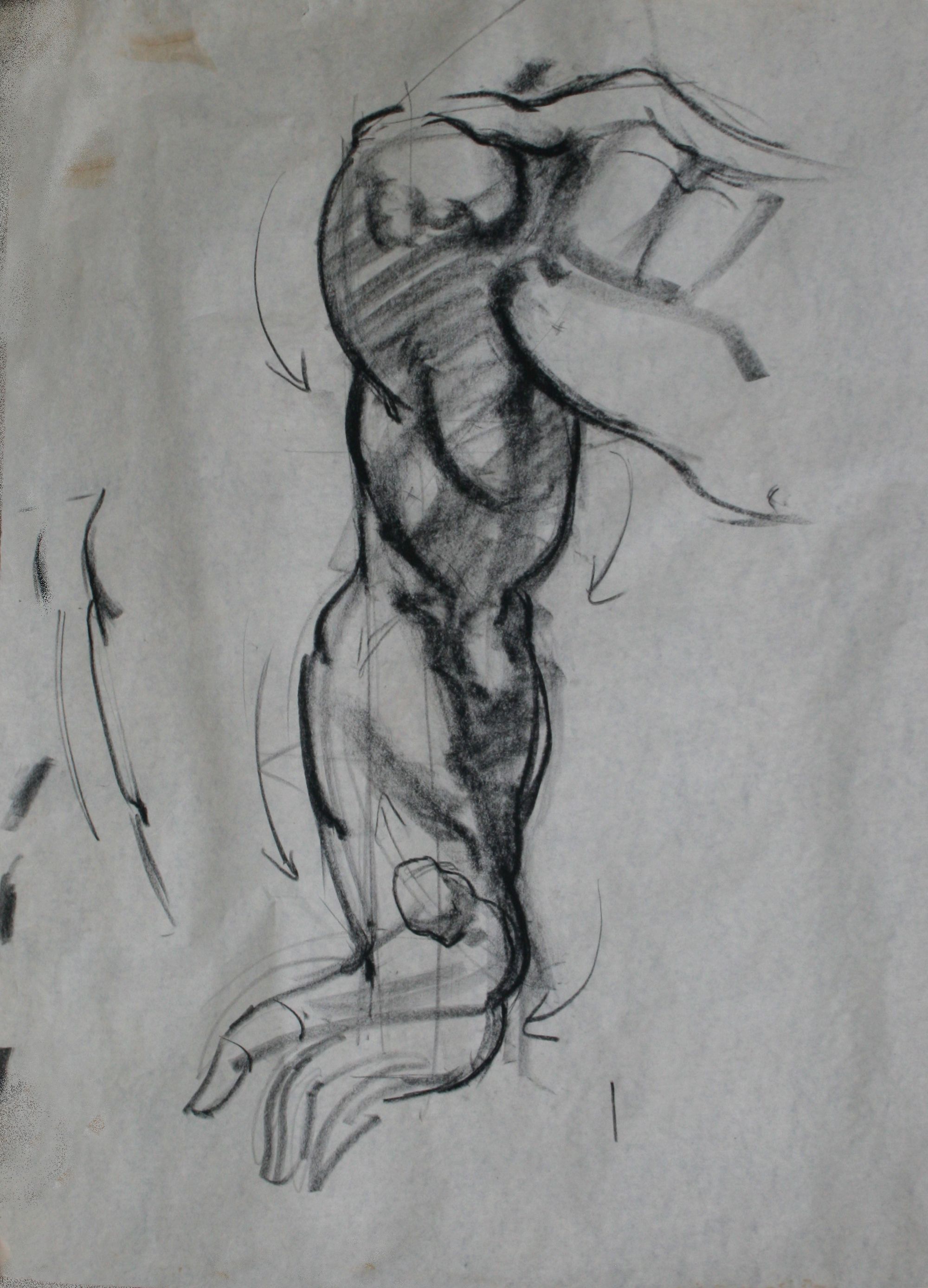 2000x2776 Lorser Feitelson Large Drawing Of An Arm Done For His Life Drawing - Drawing Of An Arm
