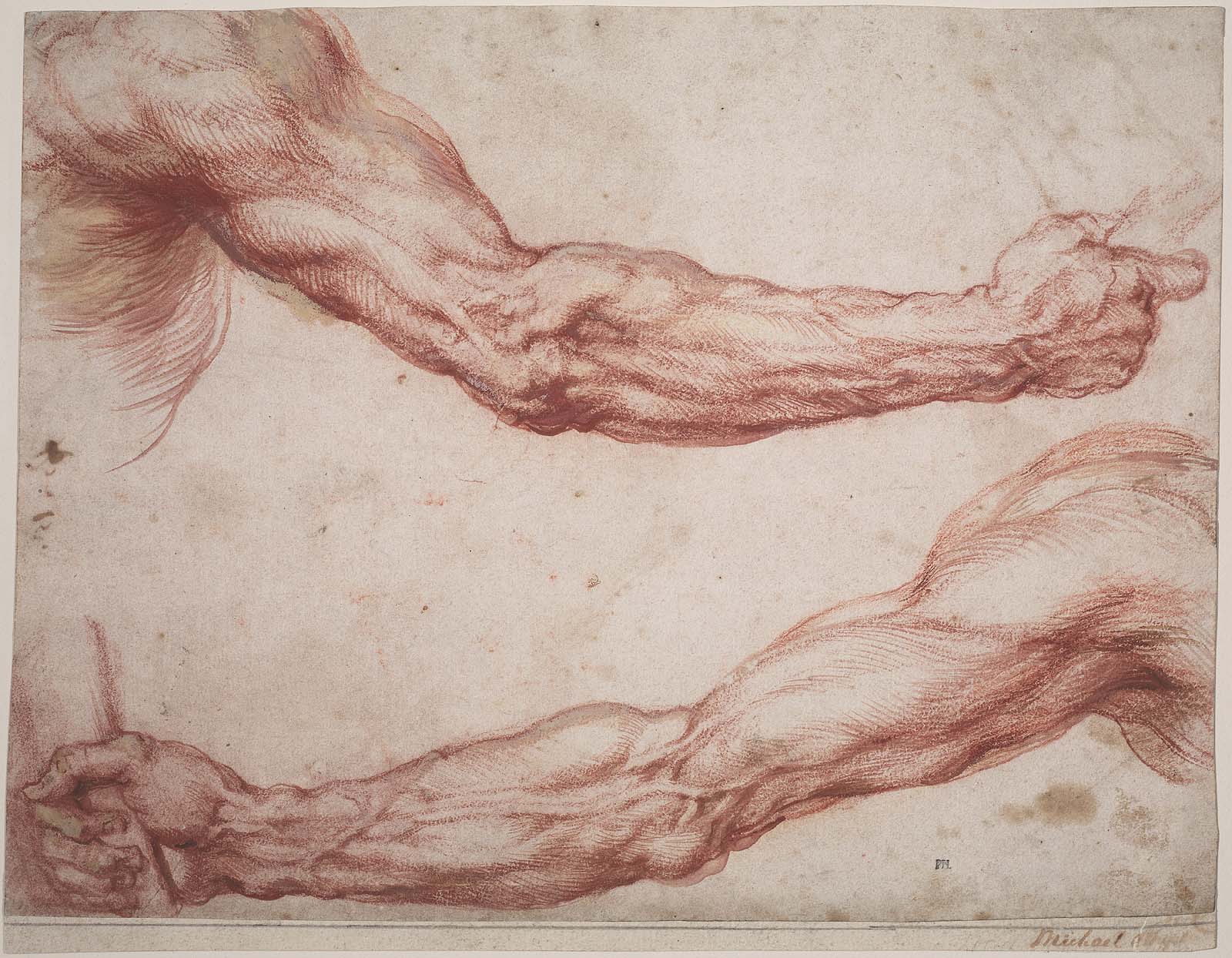 1600x1244 two studies of an outstretched right arm museum of fine arts, boston - Drawing Of An Arm