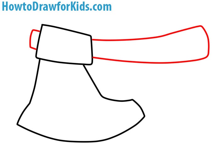 700x501 how to draw an axe for kids how to draw for kids - Drawing Of Axe
