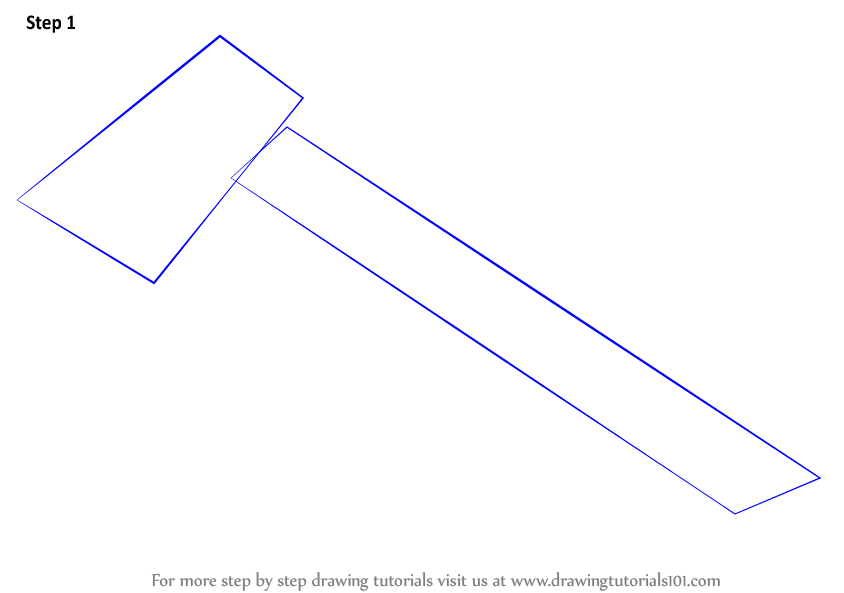 844x593 learn how to draw an axe - Drawing Of Axe