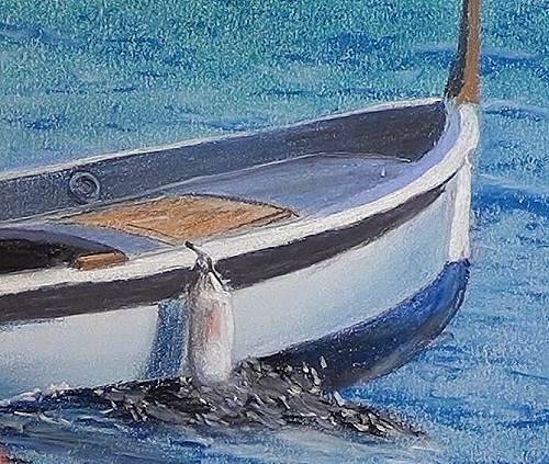 500x423 How To Draw A Fisherman In A Boat In Pastel Online Art Lessons - Drawing Of Boat In Water
