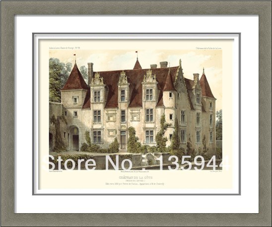 548x458 handpainted decorate frame spray spring school church building - Drawing Of Church Building