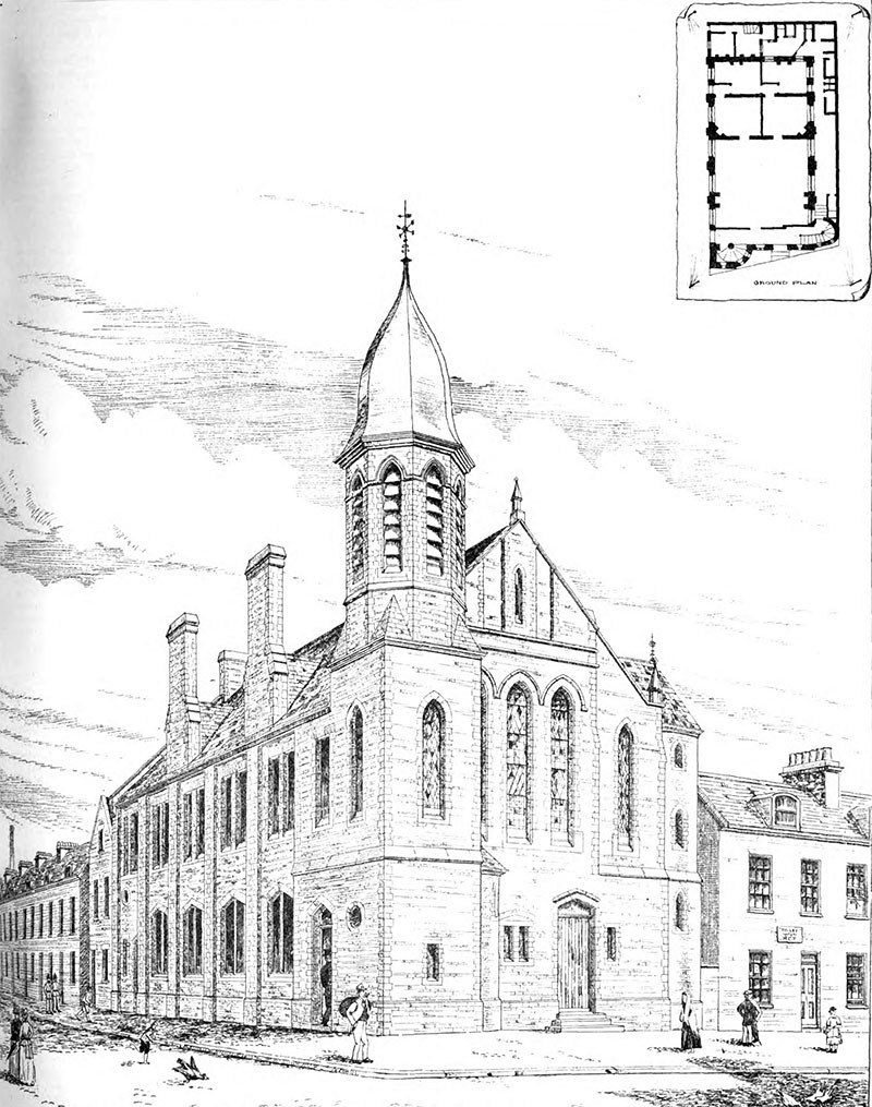 800x1015 Presbyterian Church Buildings, Beverly Street, Belfast - Drawing Of Church Building