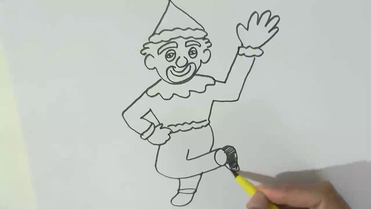 1280x720 How To Draw A Circus Clown - Drawing Of Circus Joker