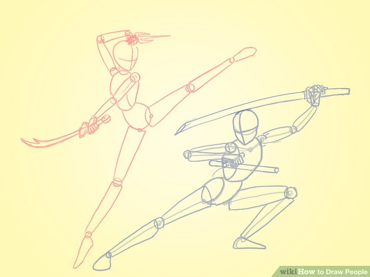 728x546 Basic Ways To Draw People Step - Drawing Of Drawing
