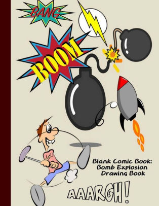 314x406 blank comic book bomb explosion drawing book sketchbook notebook - Drawing Of Explosion
