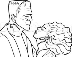 236x187 how to draw frankenstein, step - Drawing Of Frankenstein Monster