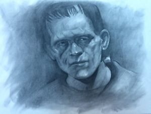 300x227 realistic portrait drawing of frankenstein's monster - Drawing Of Frankenstein Monster