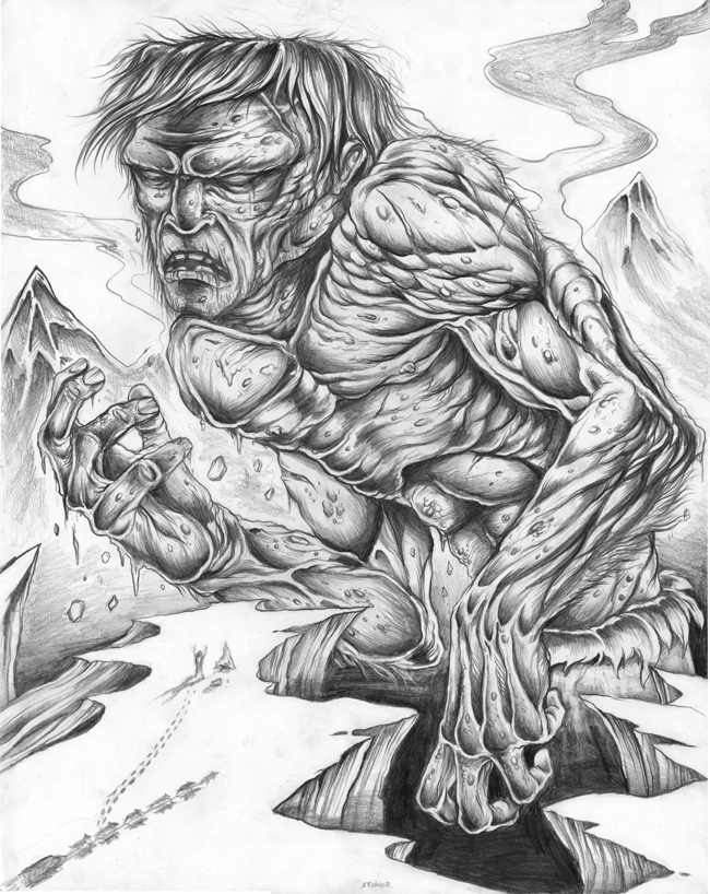 650x818 The Art Of Skinner Blog Skinner X Print Release! - Drawing Of Frankenstein Monster