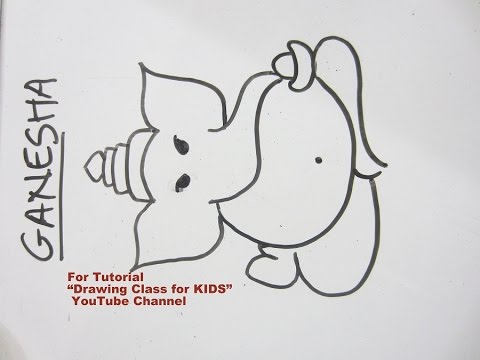 480x360 How To Draw Easy Lord Ganpati Ganesha Step - Drawing Of God Ganesha