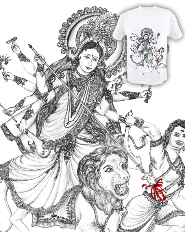 Drawing Of Goddess Durga at Explore collection of