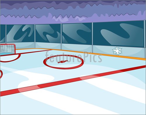 500x396 Hockey Rink Illustration - Drawing Of Ice Hockey Rink