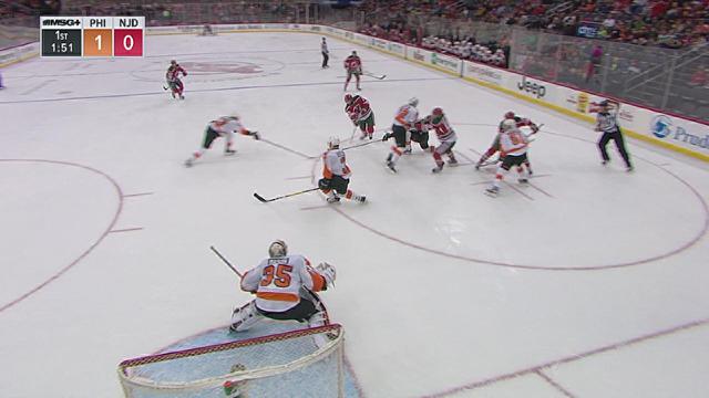 640x360 Palmieri's Snipe Off The Draw - Drawing Of Ice Hockey Rink