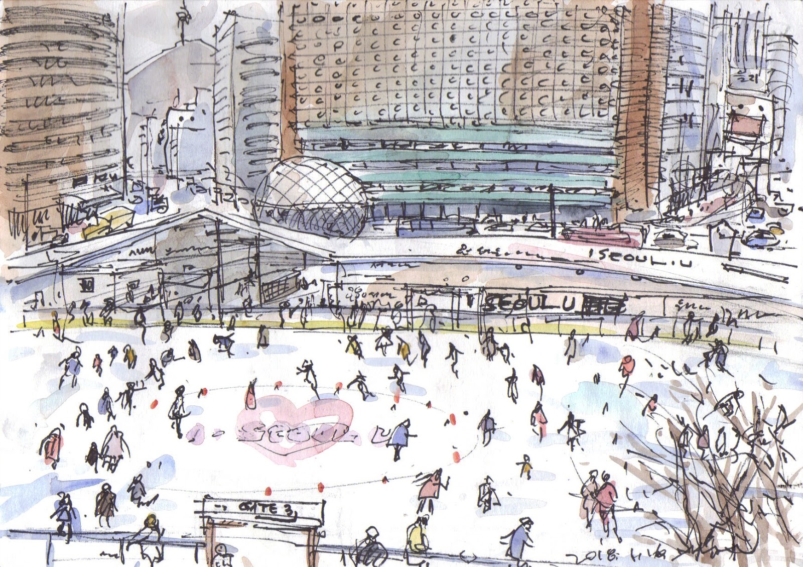 Drawing Of Ice Hockey Rink at Explore collection