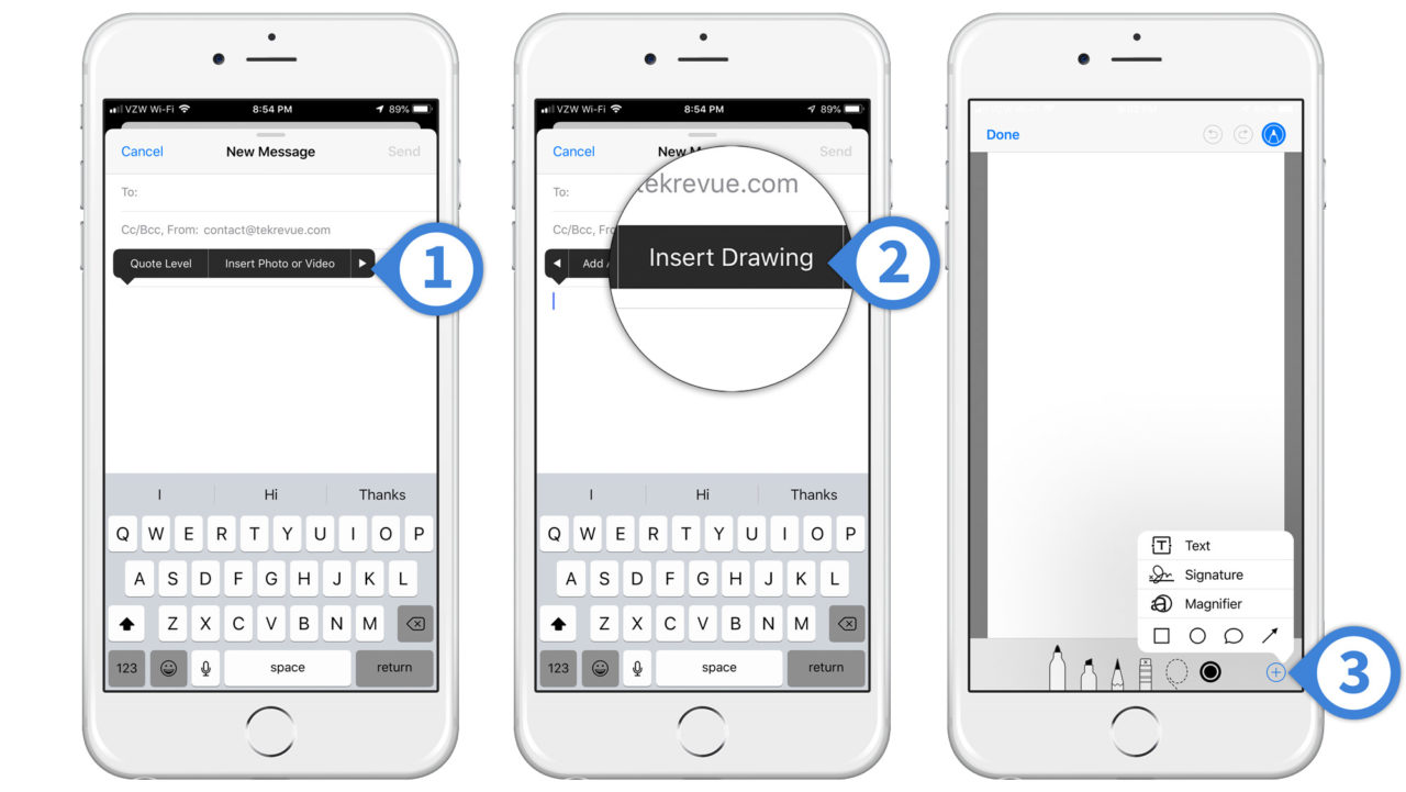 1280x721 how to insert a drawing into an email on the iphone - Drawing Of Iphone