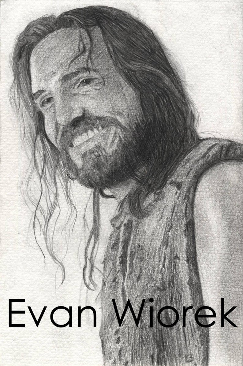 794x1195 jesus laughing pencil drawn portrait art print etsy - Drawing Of Jesus Laughing