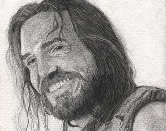 340x270 Smiling Jesus Etsy - Drawing Of Jesus Laughing