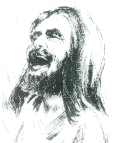370x468 stumbling sacrament the laughing christ - Drawing Of Jesus Laughing