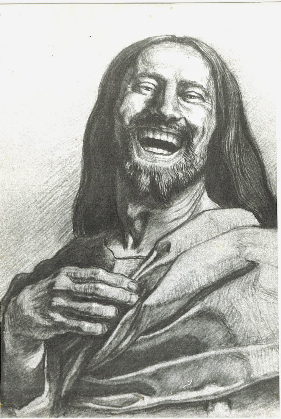 Drawing Of Jesus Laughing at Explore collection of