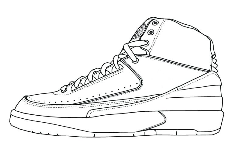 773x470 Coloring Pages Together With Running Shoes Drawing Coloring - Drawing Of Jordan 12