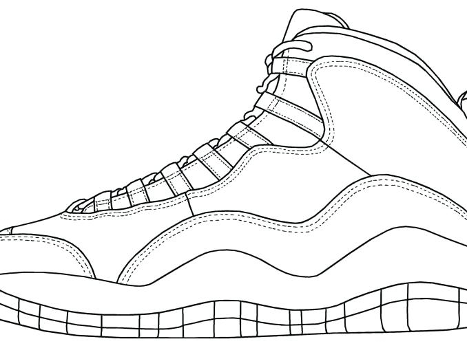 Drawing Of Jordan 12 at PaintingValley.com | Explore collection of