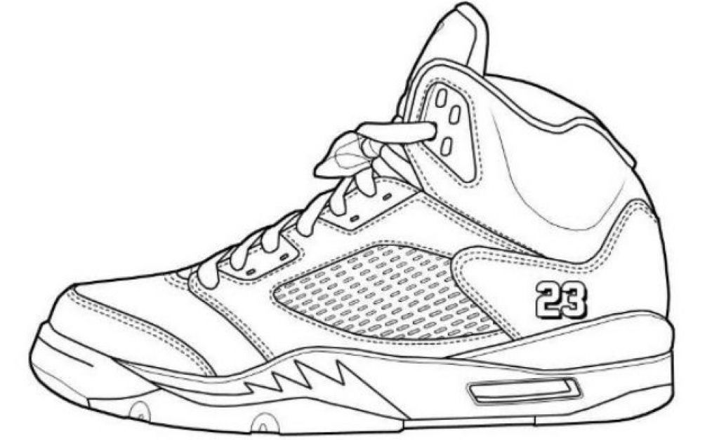 1024x628 jordan coloring pages inspirational collection of air jordan - Drawing Of Jordan 12