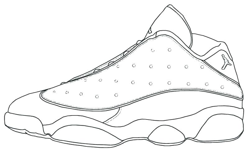 Drawing Of Jordan 12 at PaintingValley.com | Explore collection of