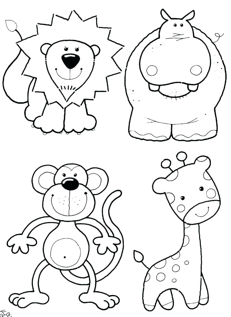 745x1024 toddler coloring pages animals attractive of zoo for preschool - Drawing Of Jungle With Animals