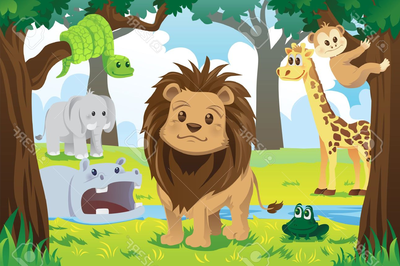 Drawing Of Jungle With Animals at Explore