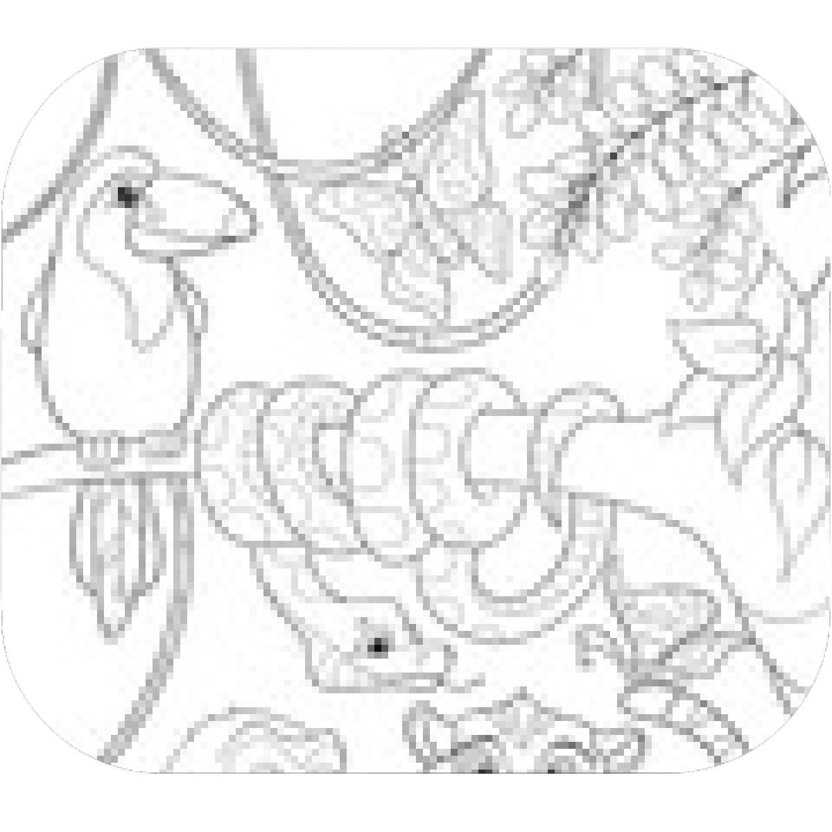 1200x1200 Designs Mein Mousepad Design Mousepad Selbst Designen - Drawing Of Jungle With Animals