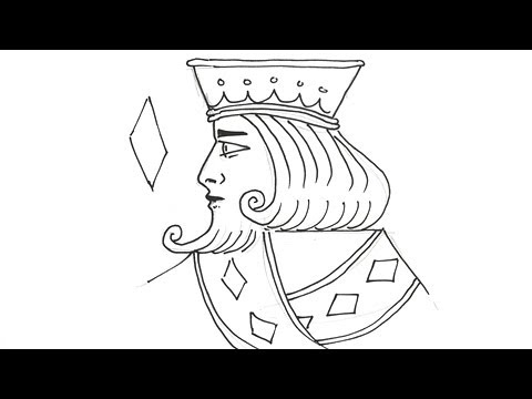 480x360 How To Draw The King Of Diamonds Real Easy - Drawing Of King