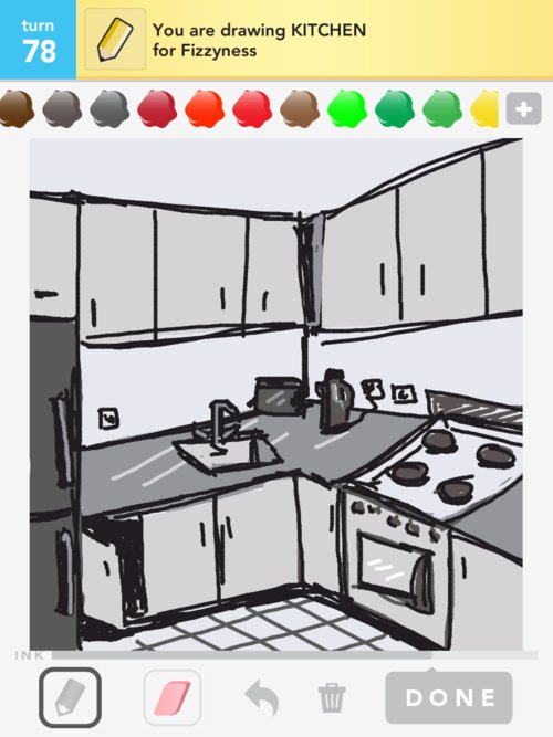 500x667 Kitchen Drawings - Drawing Of Kitchen