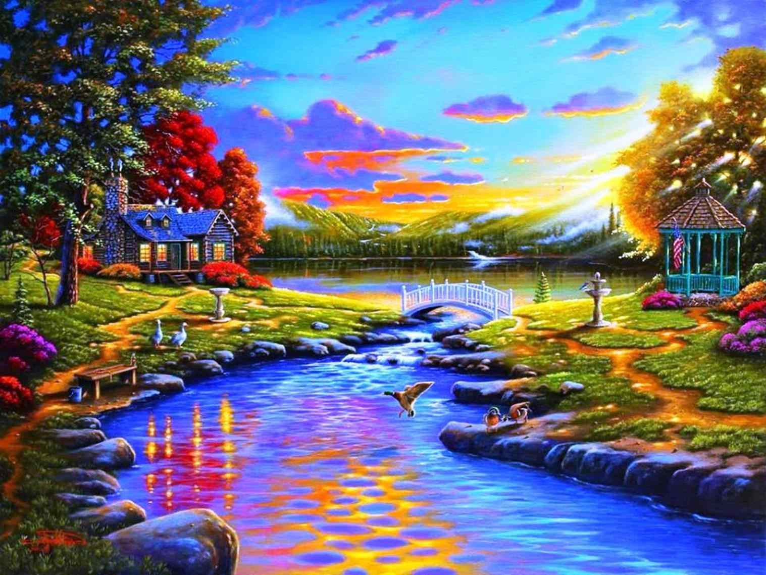 Nature paintings search result at PaintingValley.com