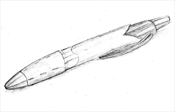 600x386 observational drawing - Drawing Of Pen
