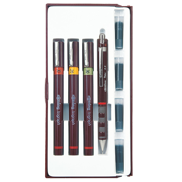 600x600 Rotring Isograph Technical Drawing Pen Junior Set Cult Pens - Drawing Of Pen