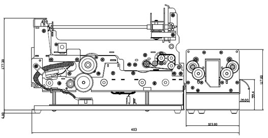 527x271 Continuous Forms Printer - Drawing Of Printer