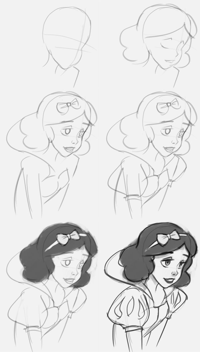 700x1230 How To Draw Disney Charaters - Drawing Of Snow