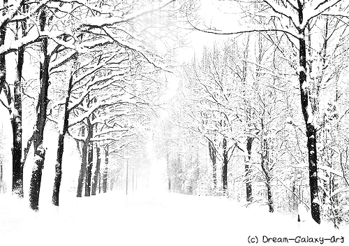 500x352 Snow Drawing Beautiful Image Drawing Skill - Drawing Of Snow