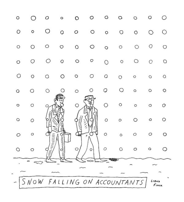 600x658 Snow Falling On Accountants - Drawing Of Snow