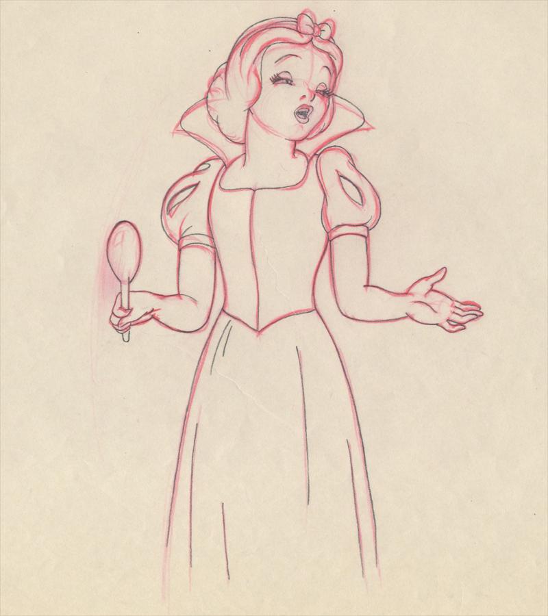 800x900 Disney Snow White And The Seven Dwarfs - Drawing Of Snow