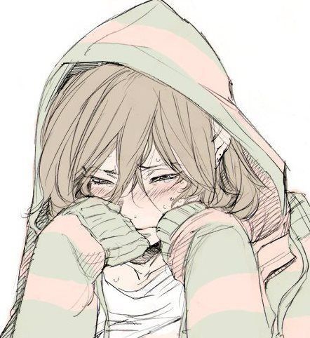 442x482 Looks Like Someone I Know Animanga Mania! - Drawing Of Someone Crying