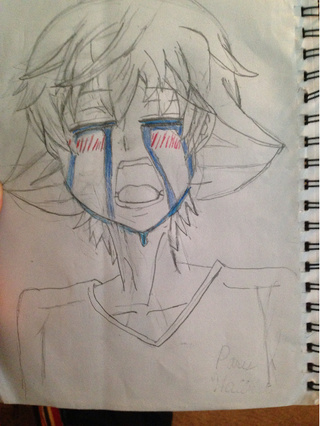 320x426 My First Time Ever Drawing Someone Crying - Drawing Of Someone Crying
