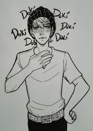 320x449 Inktober Day Give Me Ideas! I'm Running Out Of Thinks - Drawing Of Someone Running