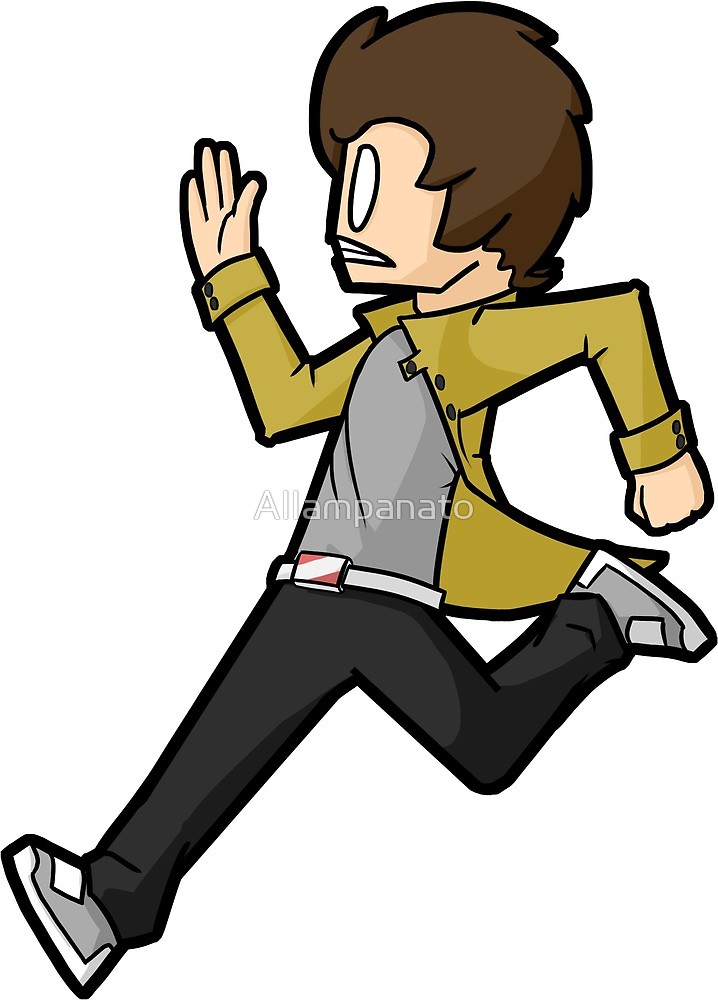 718x1000 Kid Running - Drawing Of Someone Running