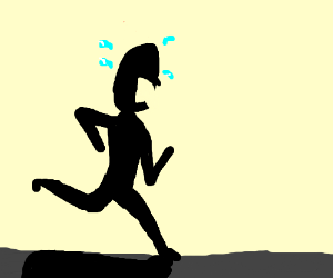 300x250 Someone Running Away Drawing - Drawing Of Someone Running