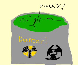 300x250 someone enjoys swimming in toxic waste! drawing - Drawing Of Someone Swimming