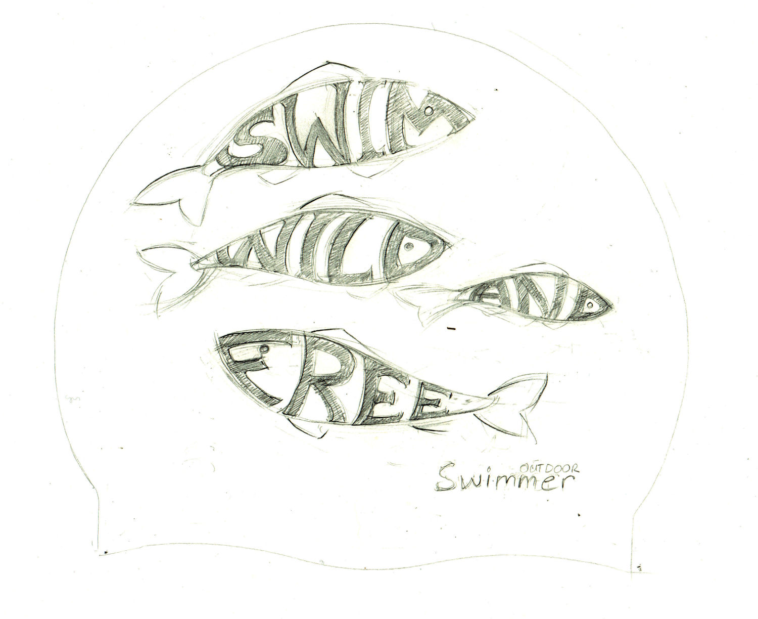 1500x1224 Commissions Waterdrawn - Drawing Of Someone Swimming