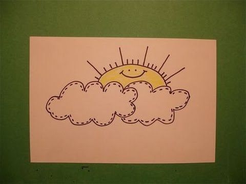 480x360 Let's Draw The Sun W Clouds! - Drawing Of Sun And Clouds