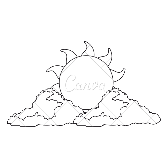 550x550 Collection Of Free Stars Drawing Cloud Download On Ui Ex - Drawing Of Sun And Clouds